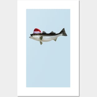 Funny Christmas PJ Shirts | Christmas Bass Fishing T-Shirt & Gifts Posters and Art